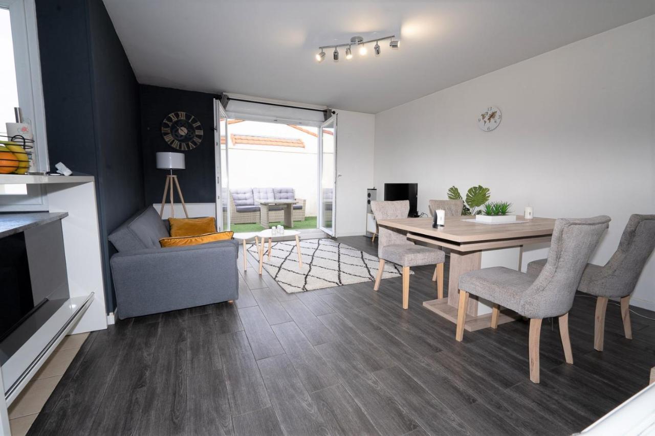 T3-Rare-2 Chambres-Parking Gratuit-2 Terrasses-Netflix-Proche Paris-La Defense Argenteuil Exteriör bild